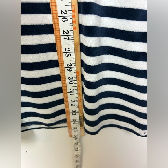 MADEWELL CORDUROY BLEND STRIPED SHORT SLEEVE KNEE LENGTH COZY WARM DRESS SIZE M - Picture 8 of 8